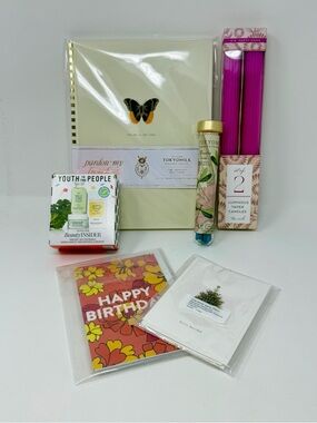 MARGOT ELENA Various Items Candle Set Notebook Cards